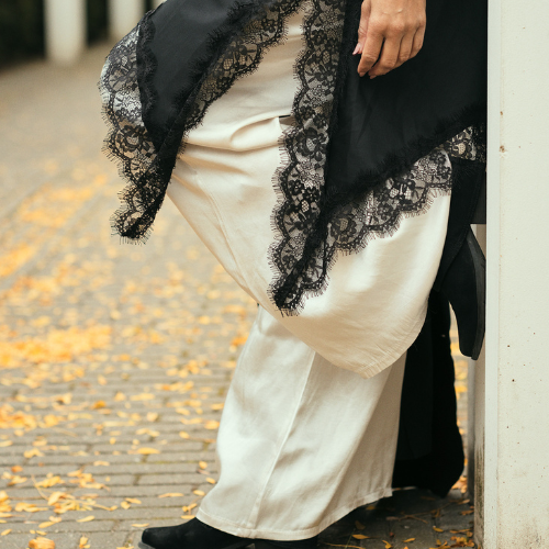 Silk Look Pants White – Satijnen Goddess Broek