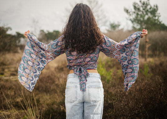 Devi Silk Top – Handmade Luxury | 100% Zijde uit India
