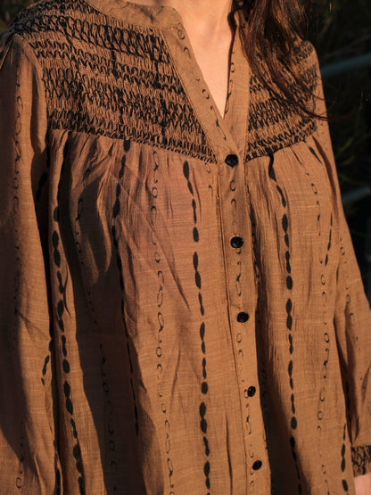 boho set dames blouse en broek met comfortabele pasvorm