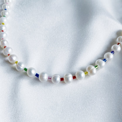 Pride Pearls, handmade of freshwater pearls